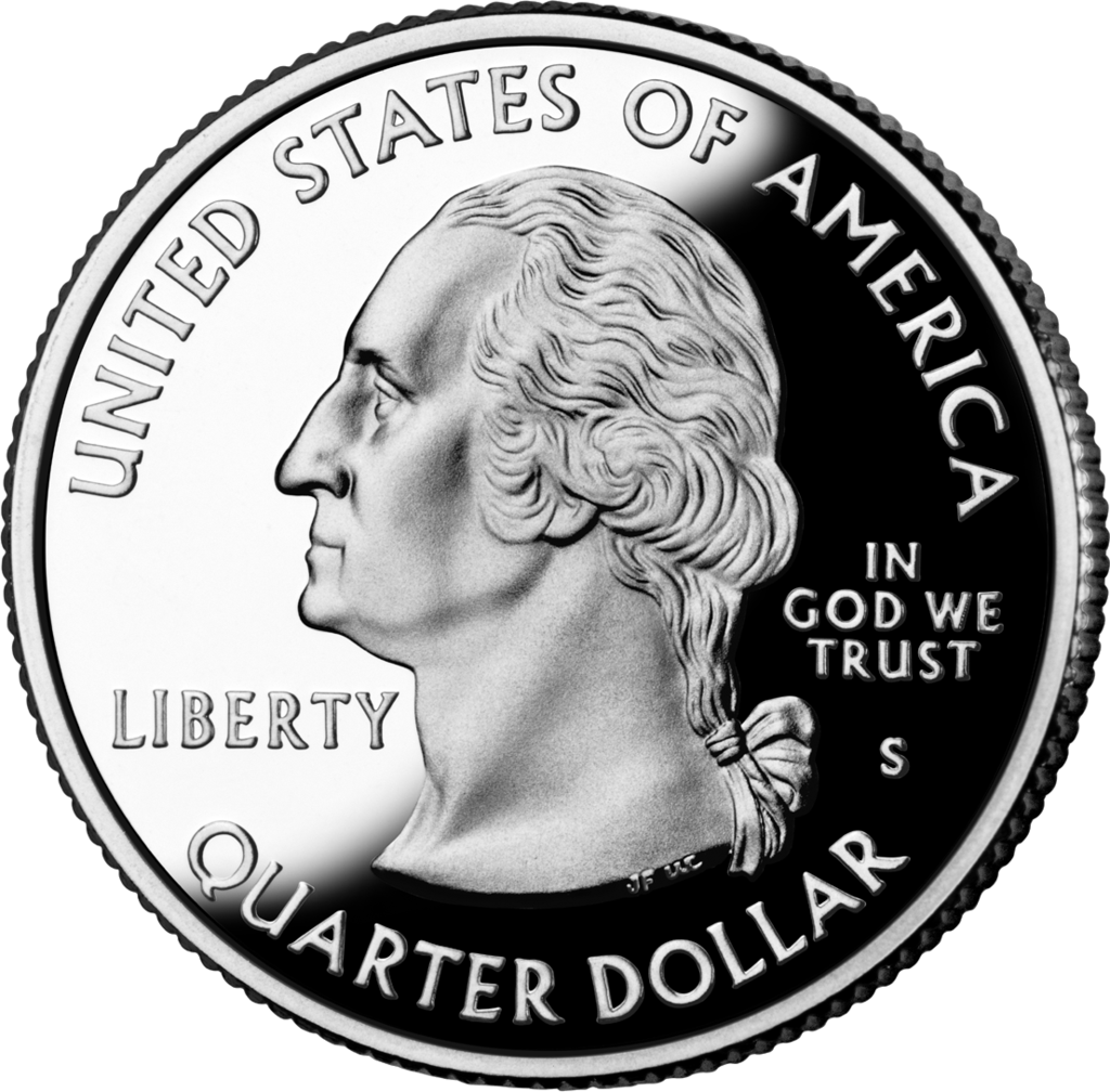 Квотер Арканзас монета 25 центов (Quarter dollar), CША, 2003 год